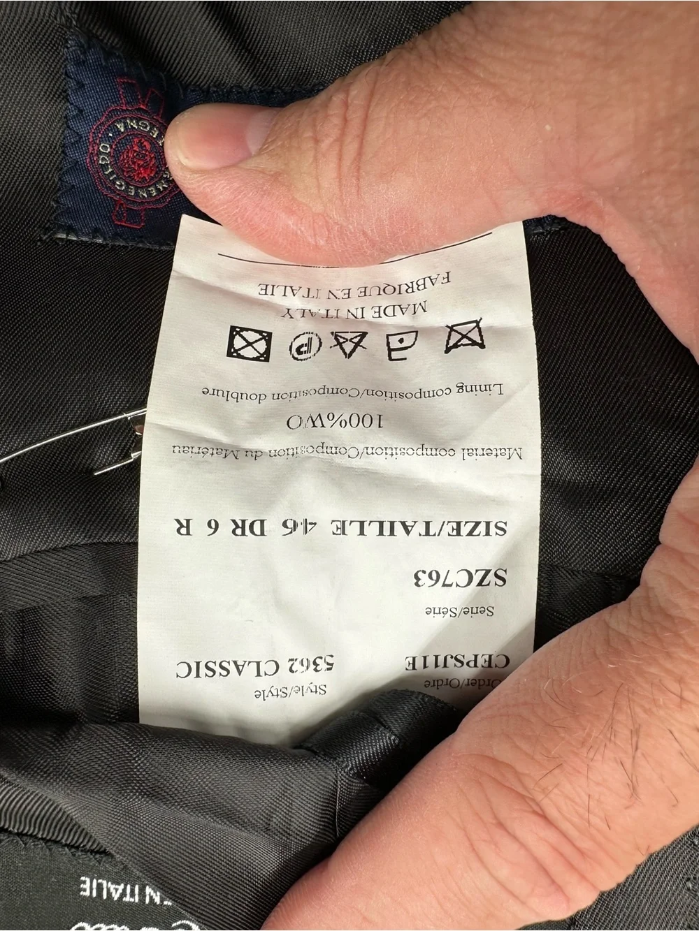 Saks Fifth Avenue x Ermenegildo Zegna Heritage 46R Gray Wool Sport Coat Italy